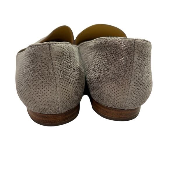 Paul Green Shoes Size 6.5 US 9 Naomi Perforated‎ Metallic Smoking Loafers - Picture 9 of 12